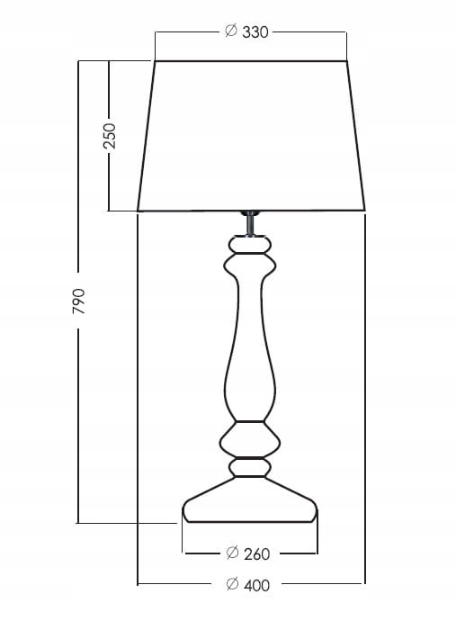Lampa stołowa VERSAILLES L204061228 - 4concepts Zasilanie sieciowe