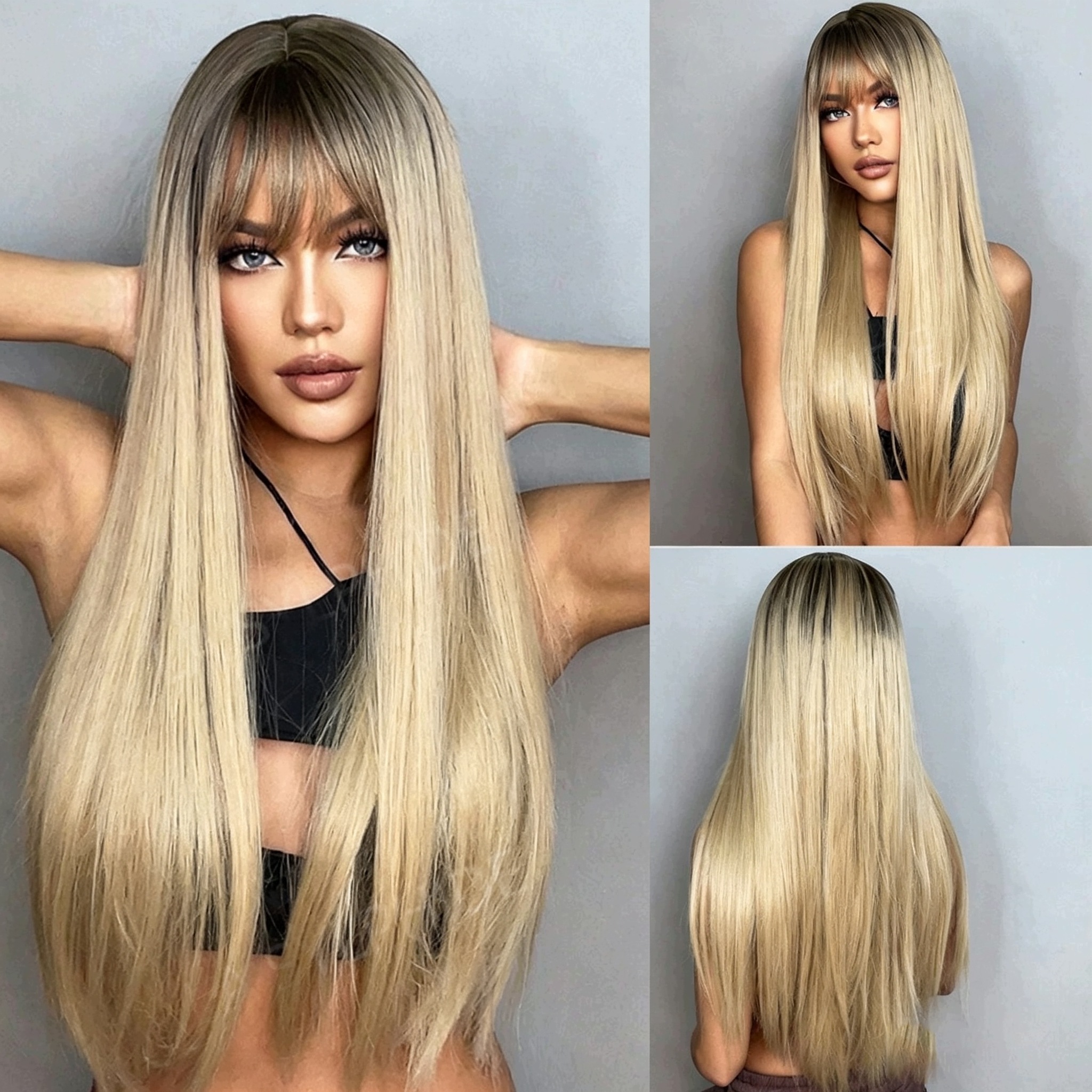 Paruka Blond Ombre Dlouhá přírodní