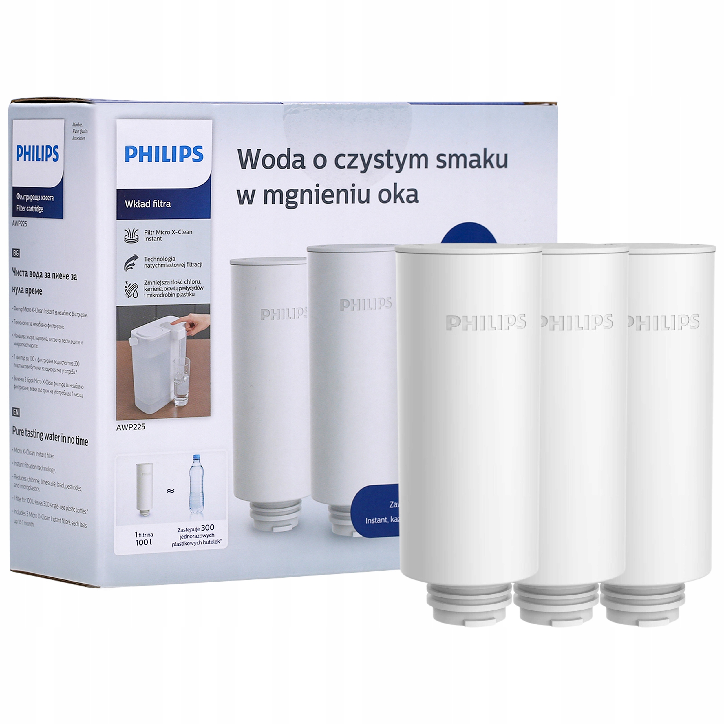 

Wkłady filtrujące do Philips AWP225 filtry 3 szt