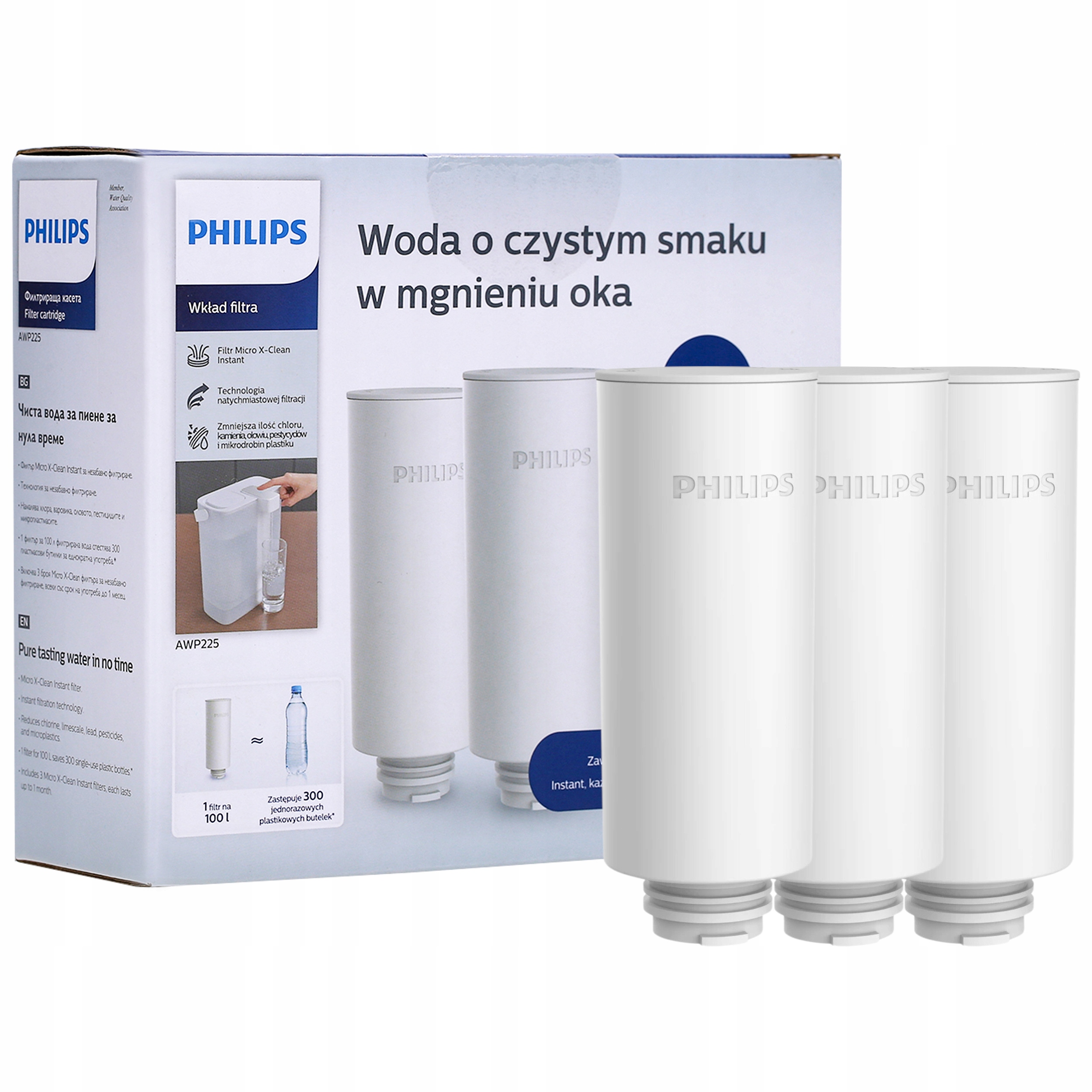 Wkłady wymienne PHILIPS AWP225 do filtra AWP2980WH