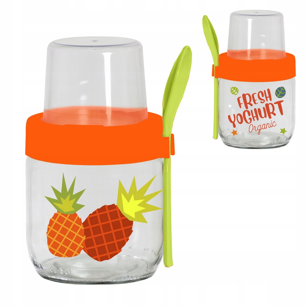 

Pojemnik Kubek Na Jogurt Musli Owoce Z Łyżką 452ML