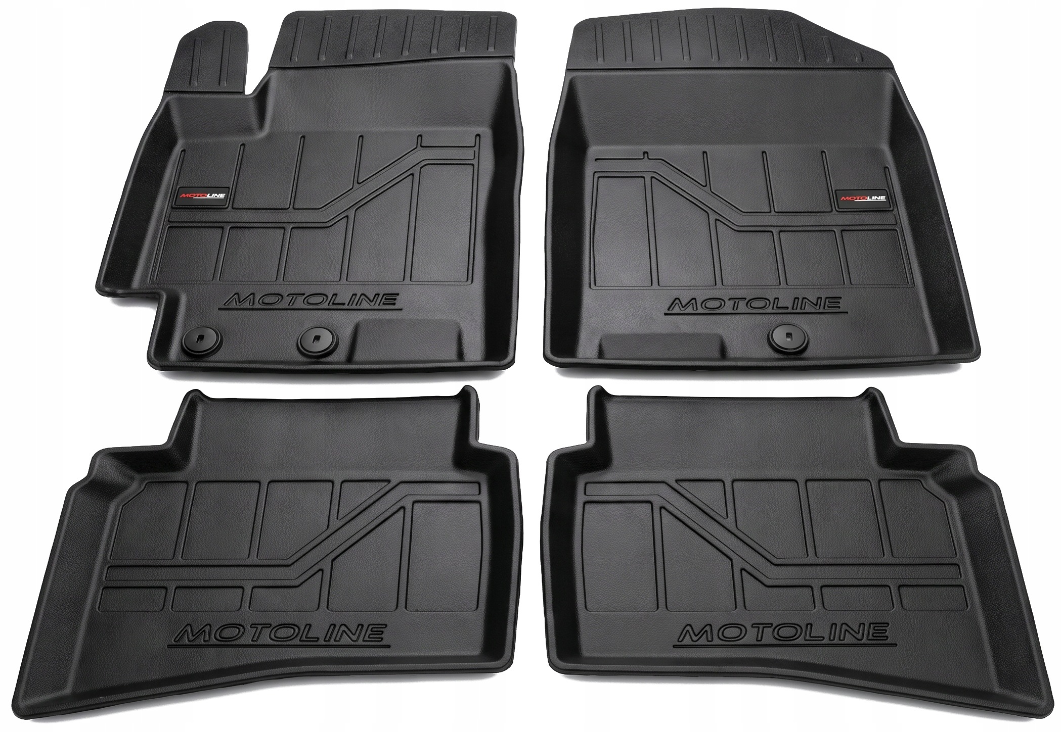 3D Tpe koberčeky Motoline pre Kia Rio IV, Kia Stonic Vysoký okraj do 7 cm