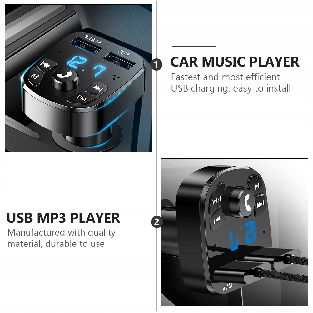 ODTWARZACZE MP3 ODBIORNIK FM MUZYKA BEZPRZEWODOWA Marka bez marki