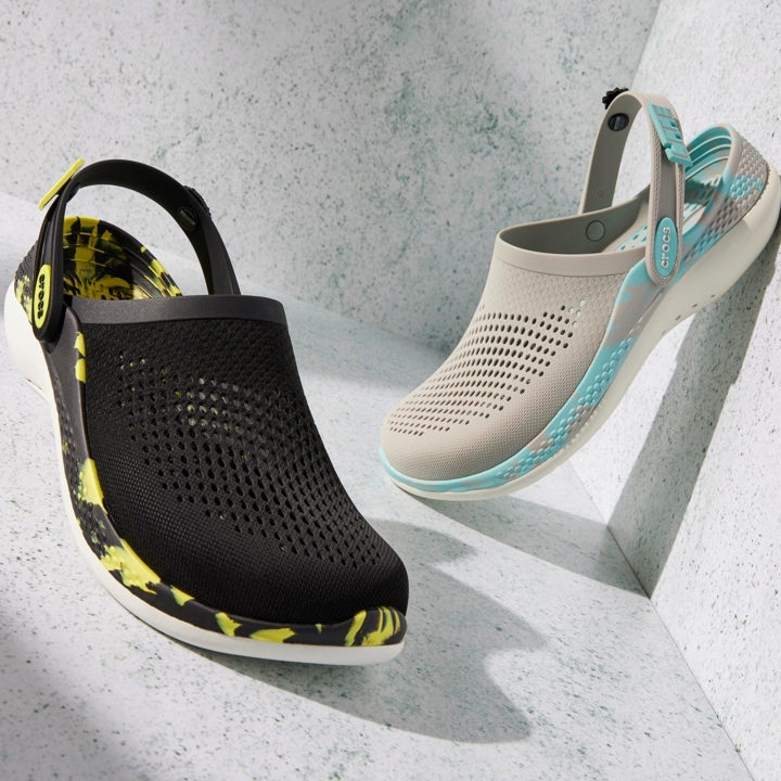 KLAPKI MĘSKIE CROCS LITERIDE LEKKIE CHODAKI PIANKA Fason klapki