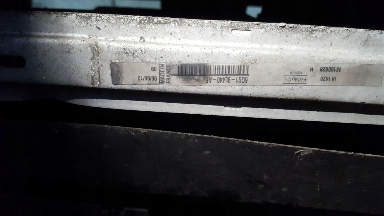 support panel for radiators pillar Ford S-MAX 2,0 TDCI LIFT