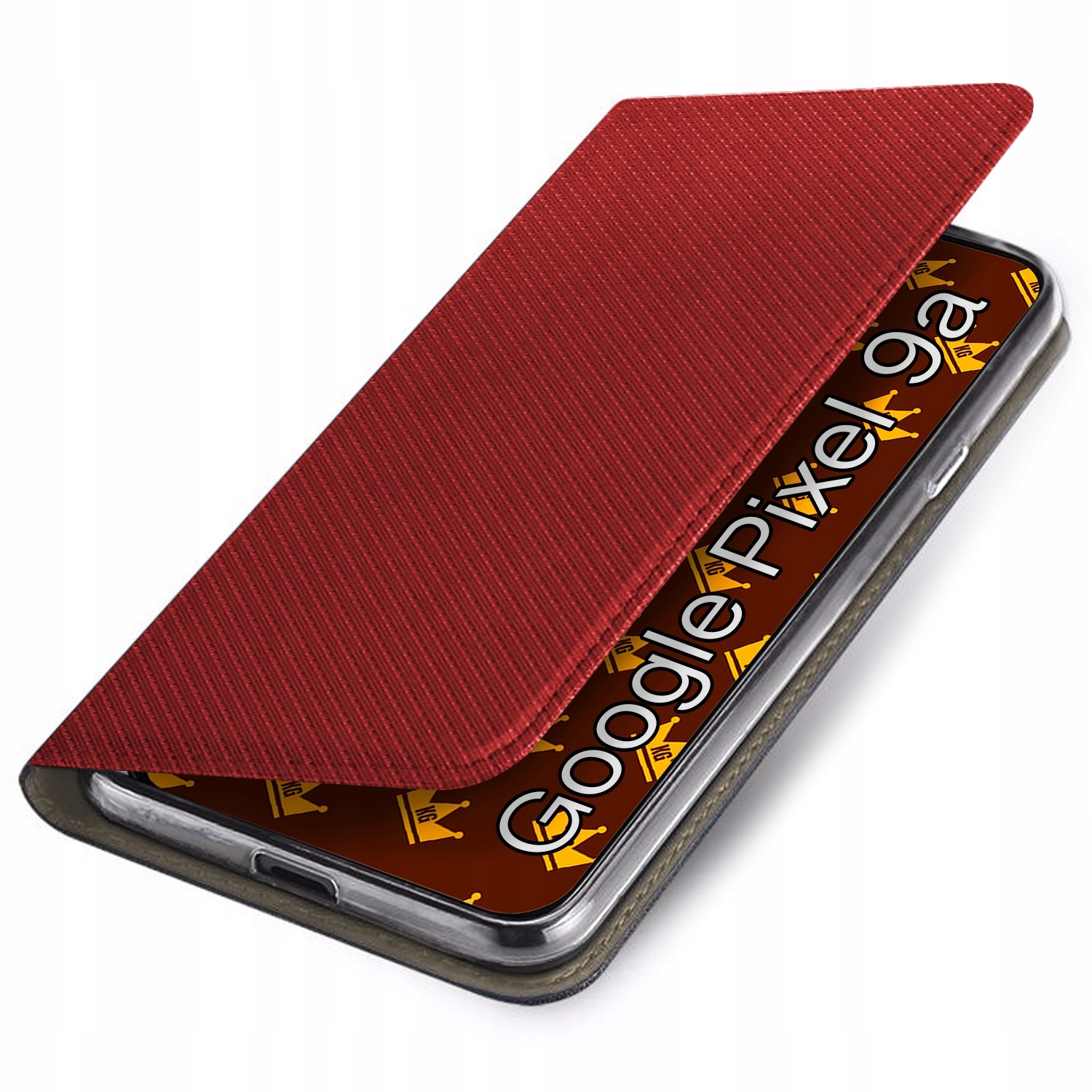 Etui Z Klapką Do Google Pixel 9A Czerwone Zamykane Magnetyczne Kabura Case