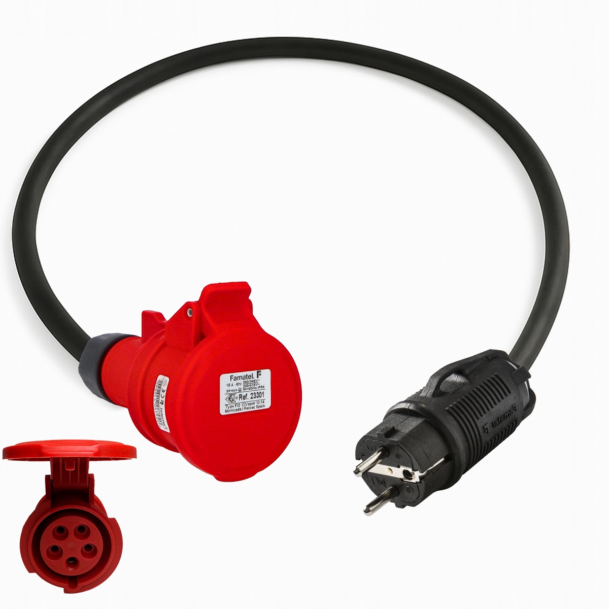 Amperepoint Adapter Cee 16A 400V 5P Do Przejściówka Schuko 230V