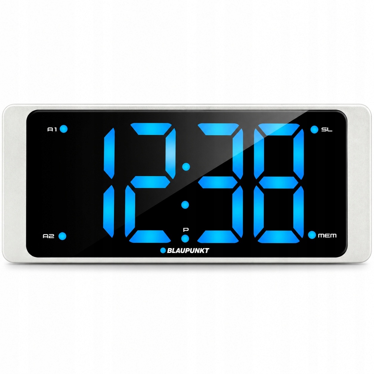 Blaupunkt CR16WH Rádio Fm hodiny alarm Usb budík velký LCD XL