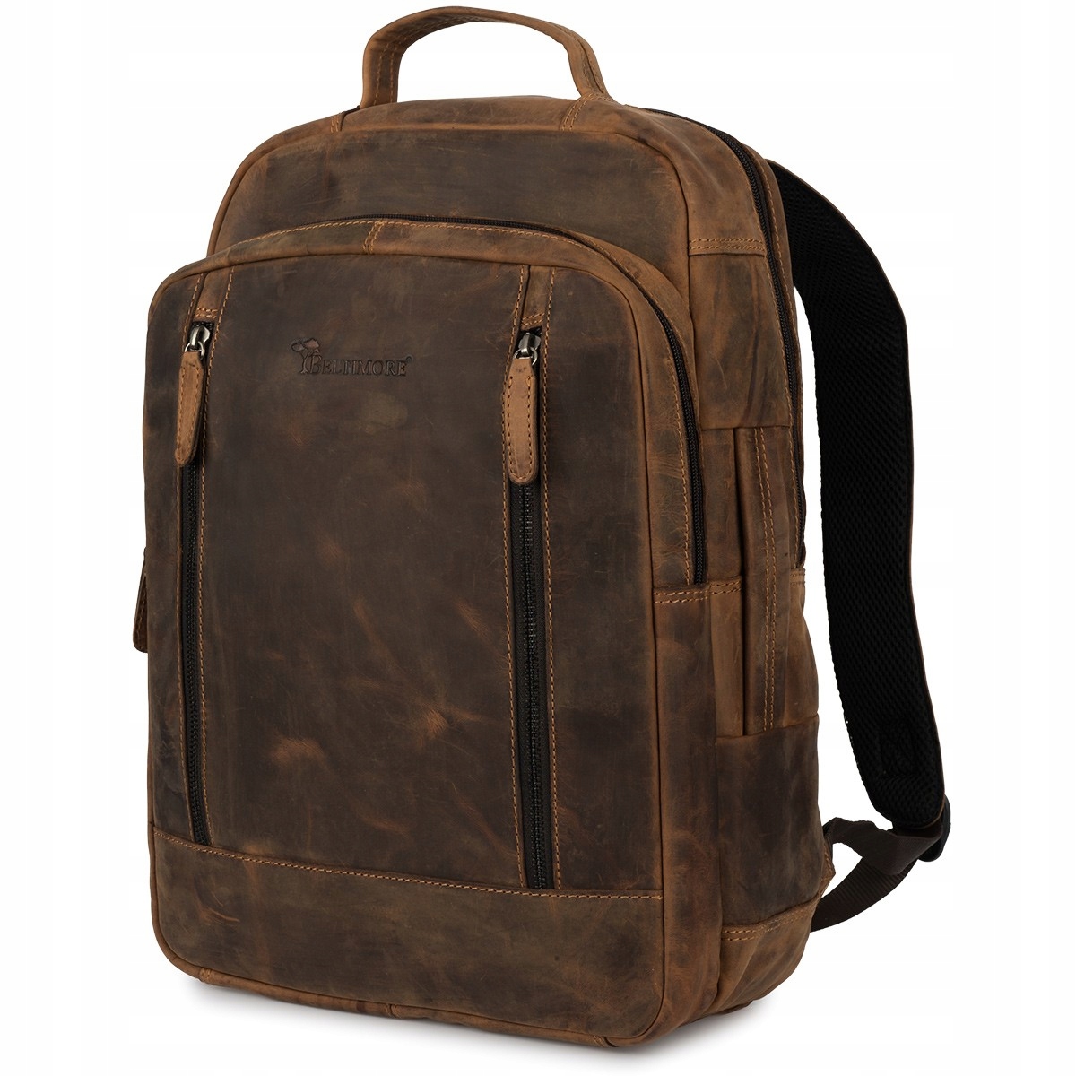 Batoh na notebook 15,6 business velký A4 prostorný hnědý Beltimore