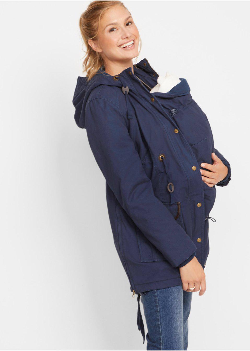 K03594 A18 PARKA CIĄŻOWA GRANAT MAMA 40