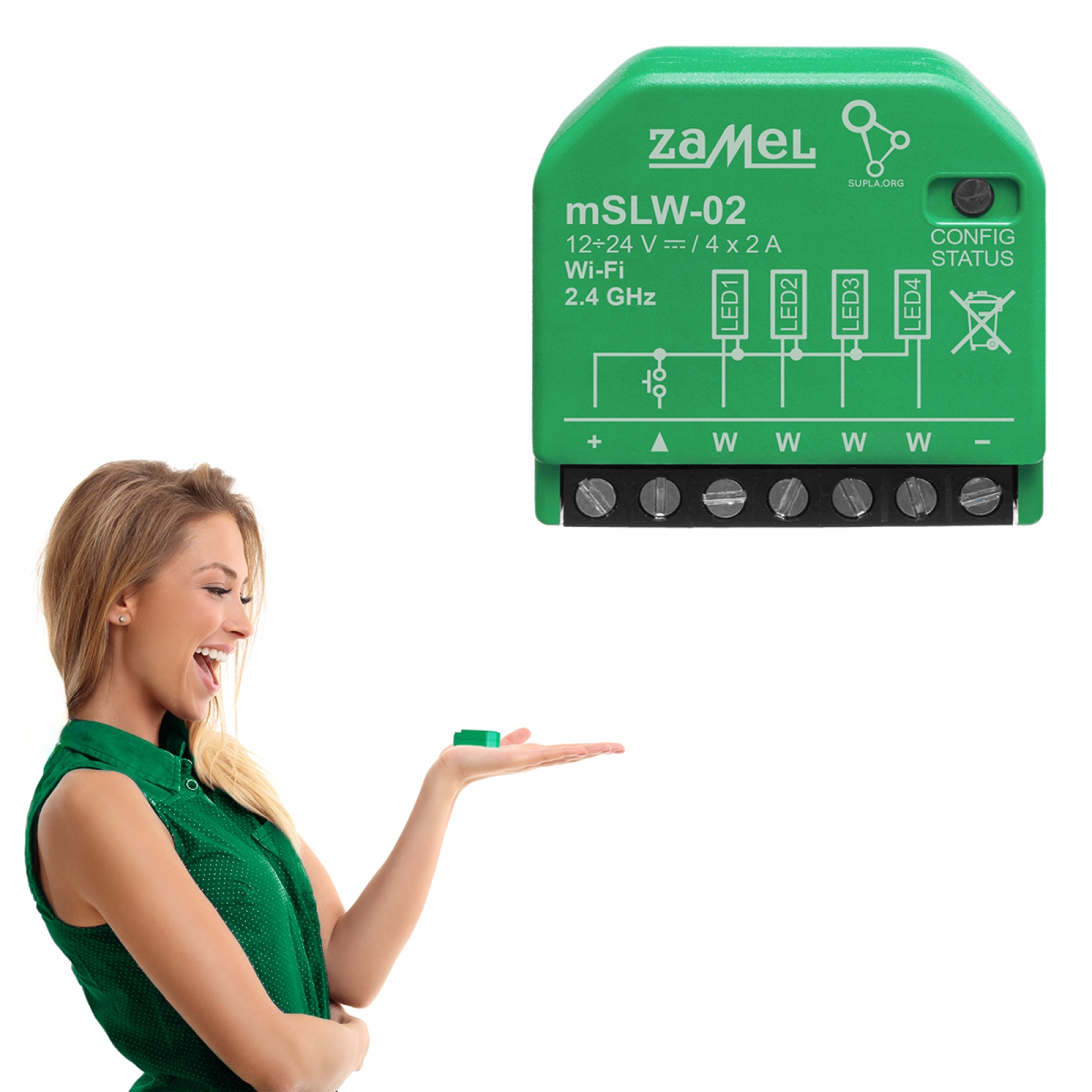 Mini Sterownik Led czterokanałowy WiFi mSLW-02 Supla Zamel