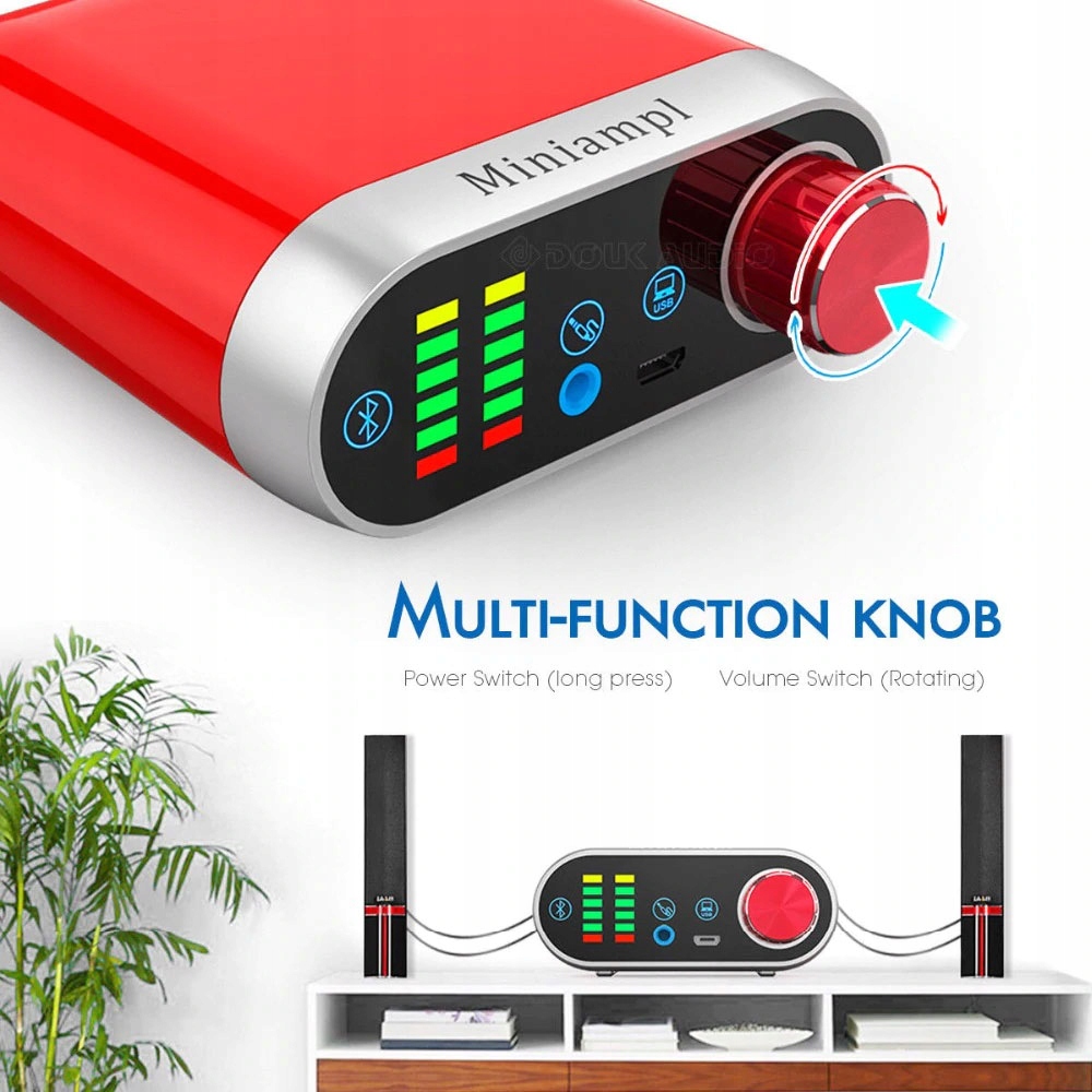 Wzmacniacz mocy APPJ 2x50W Bluetooth USB Aux VU Marka inna