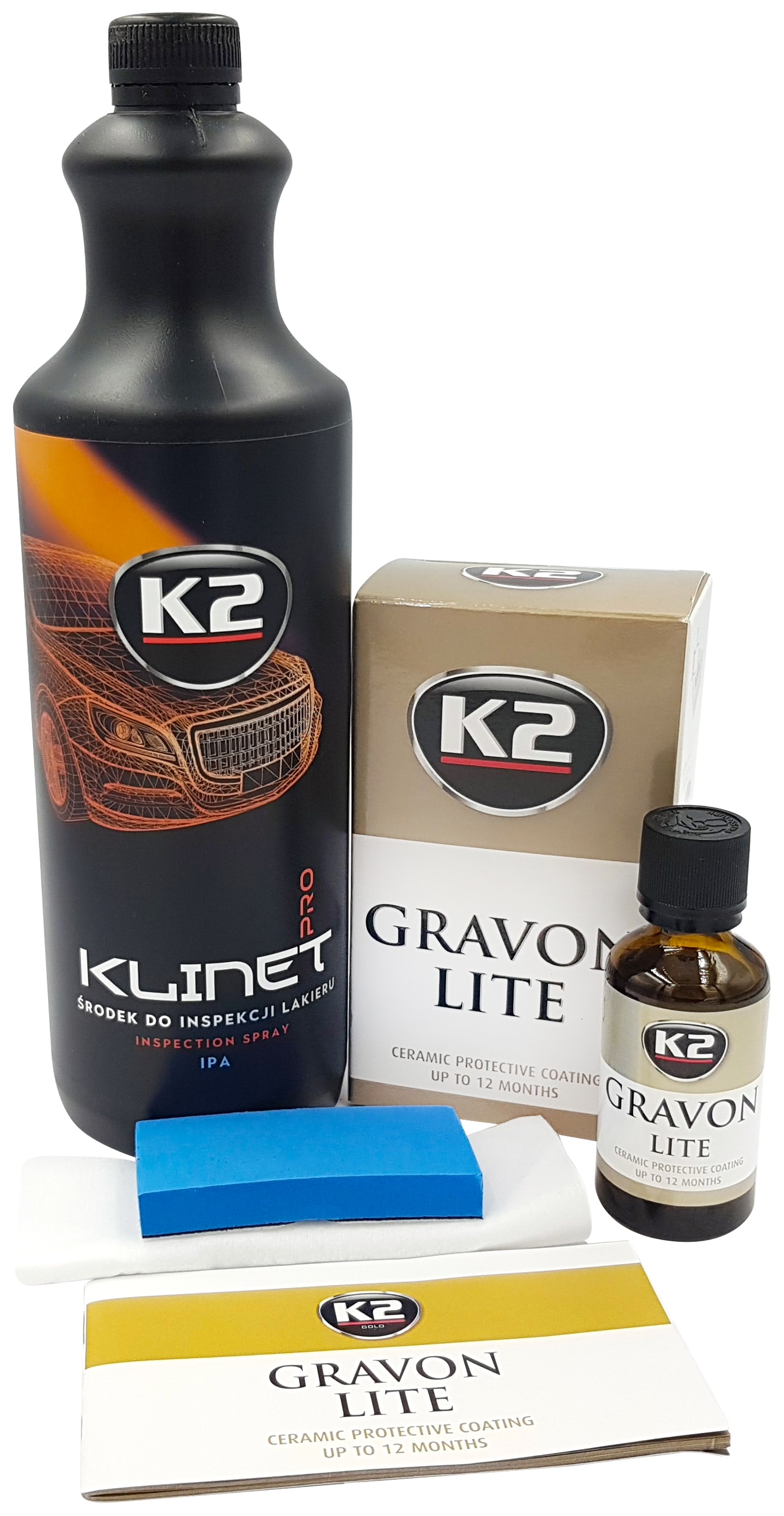 K2 GRAVON POWŁOKA CERAMICZNA 50ML ODTŁUSZCZACZ
