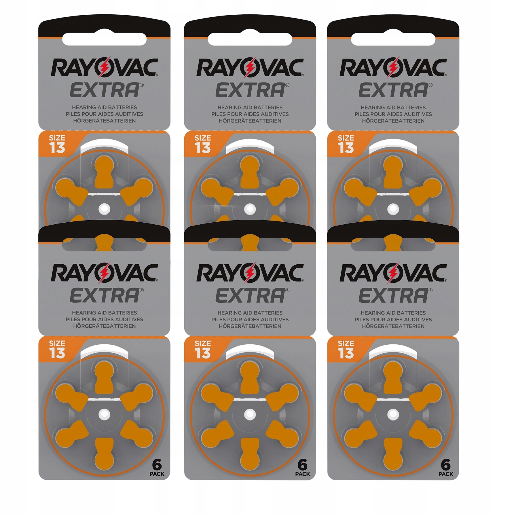 

36x Baterie Słuchowe Rayovac 13 Mf PR48 ZincAir