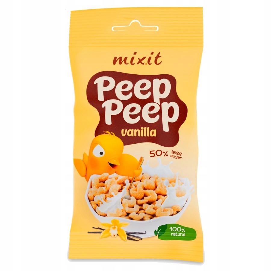 Snídaňové cereálie Peep Peep Vanilkové do kapes Mixit, 25 g