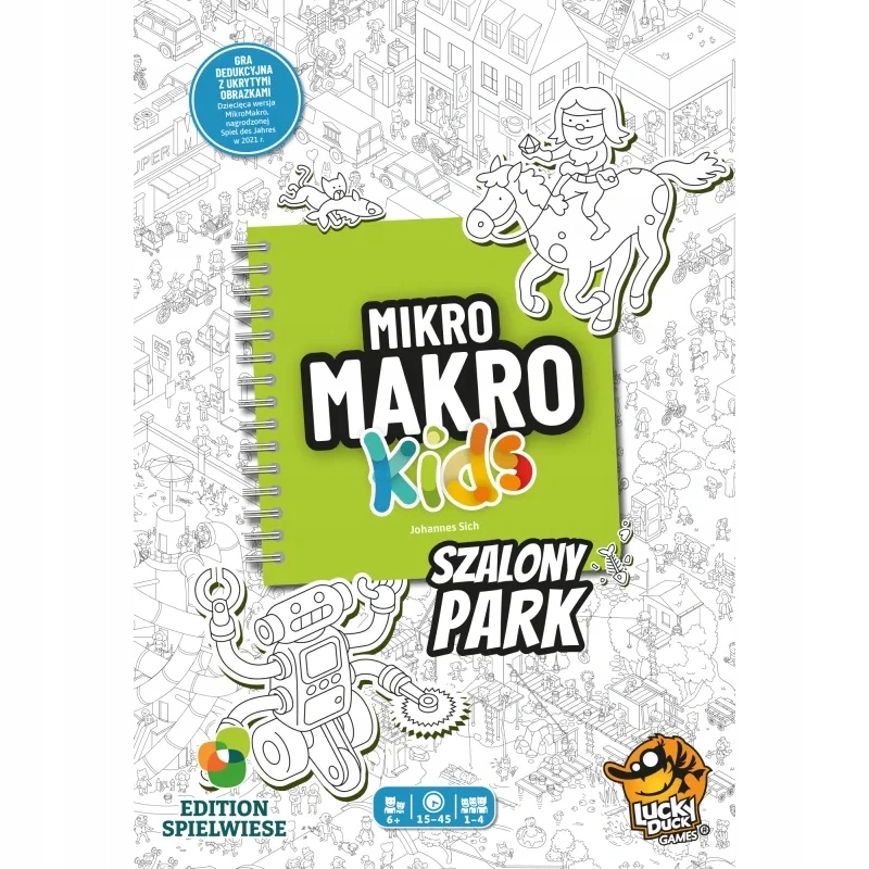 Mikromakro Dla Dzieci Kids Szalony Park detektywistyczna rodzinna Gra Roku