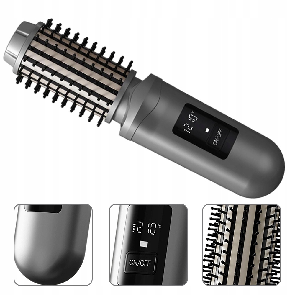 Szczotka termiczna bezprzewodowa do prostowania i kręcenia włosów