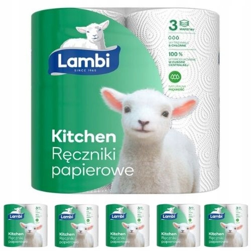 

Ręczniki papierowe 3-warstwowe Lambi Kitchen