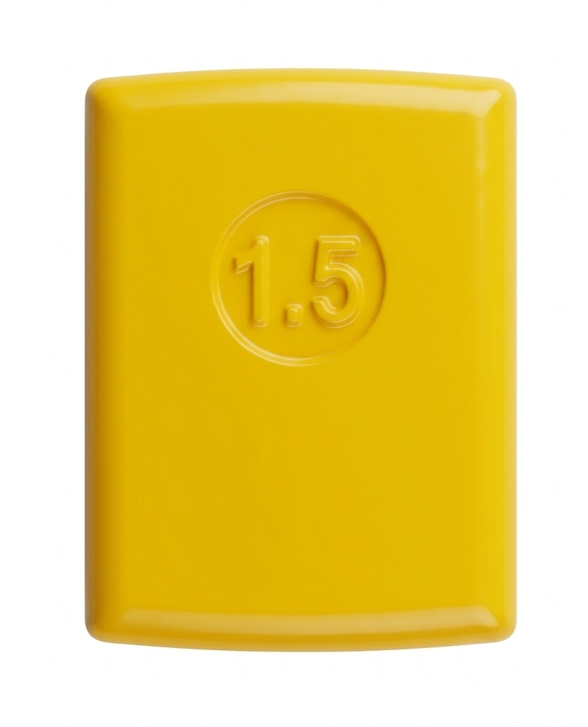 Balast nurkowy do kieszeni 1,5 kg żółty powlekany