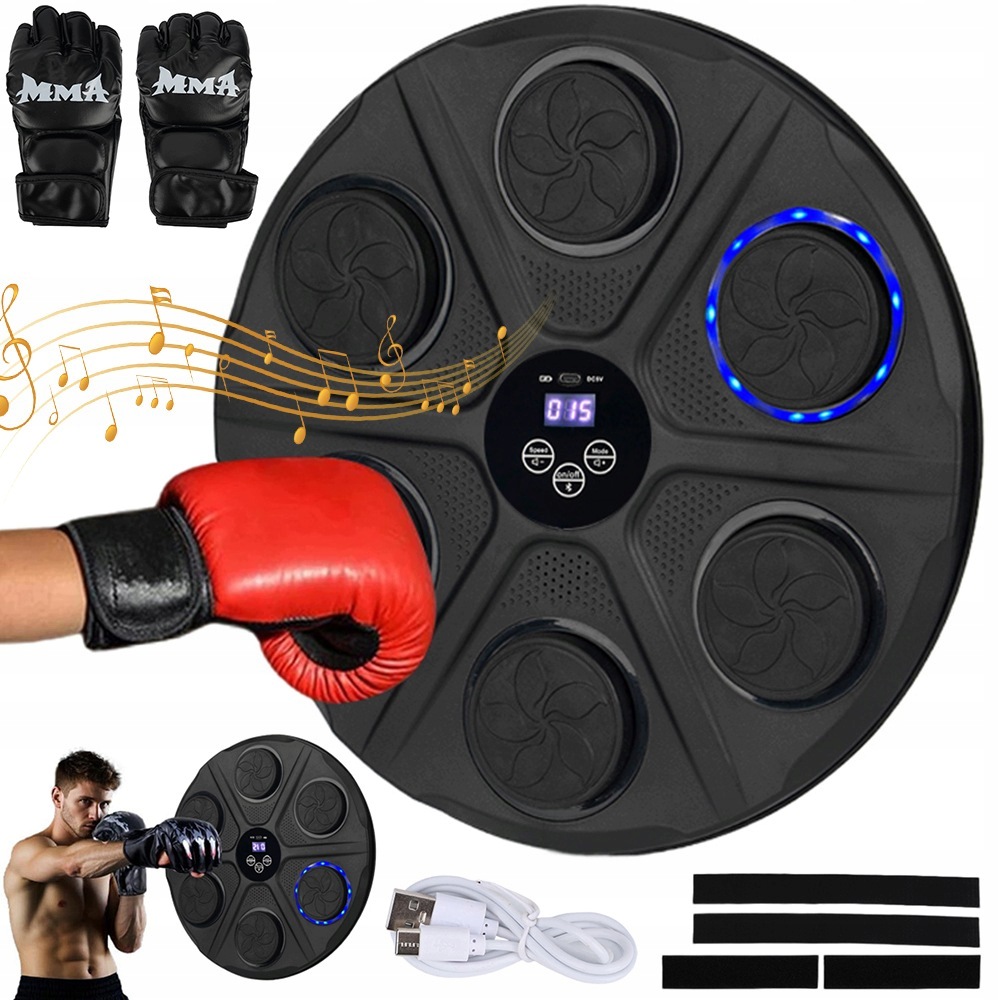 Tarcza bokserska z funkcją odtwarzania muzyki przez Bluetooth