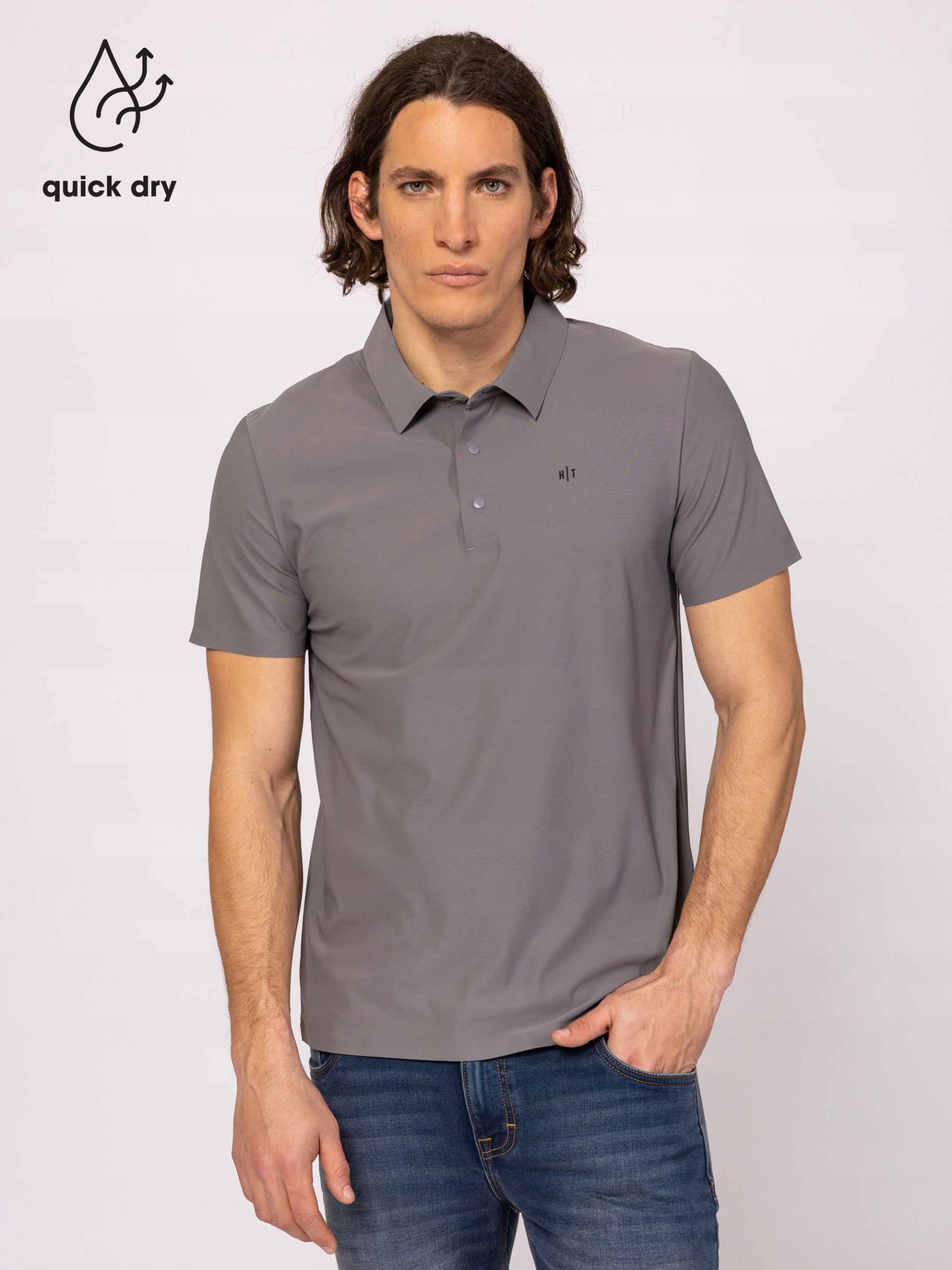 Heavy Tools Pánské Tričko Polokošile Tričko Derwin Šedá L