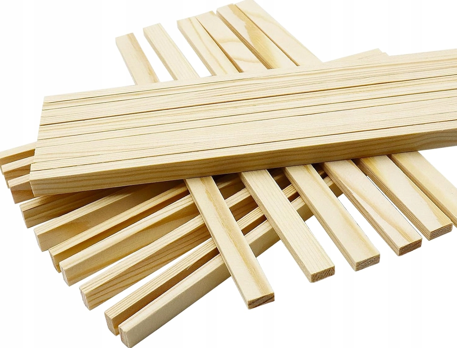Listwy Drewniane 100 Sztuk 200X10X5MM Kreatywne Kije Kwadratowe