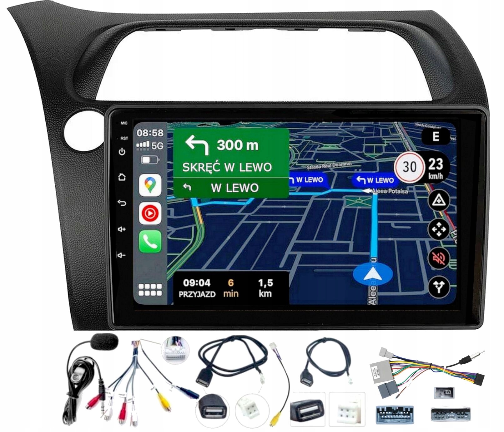 Radio Samochodowe Honda CIVIC Ufo 2006-2012 Carplay Android -auto Usb