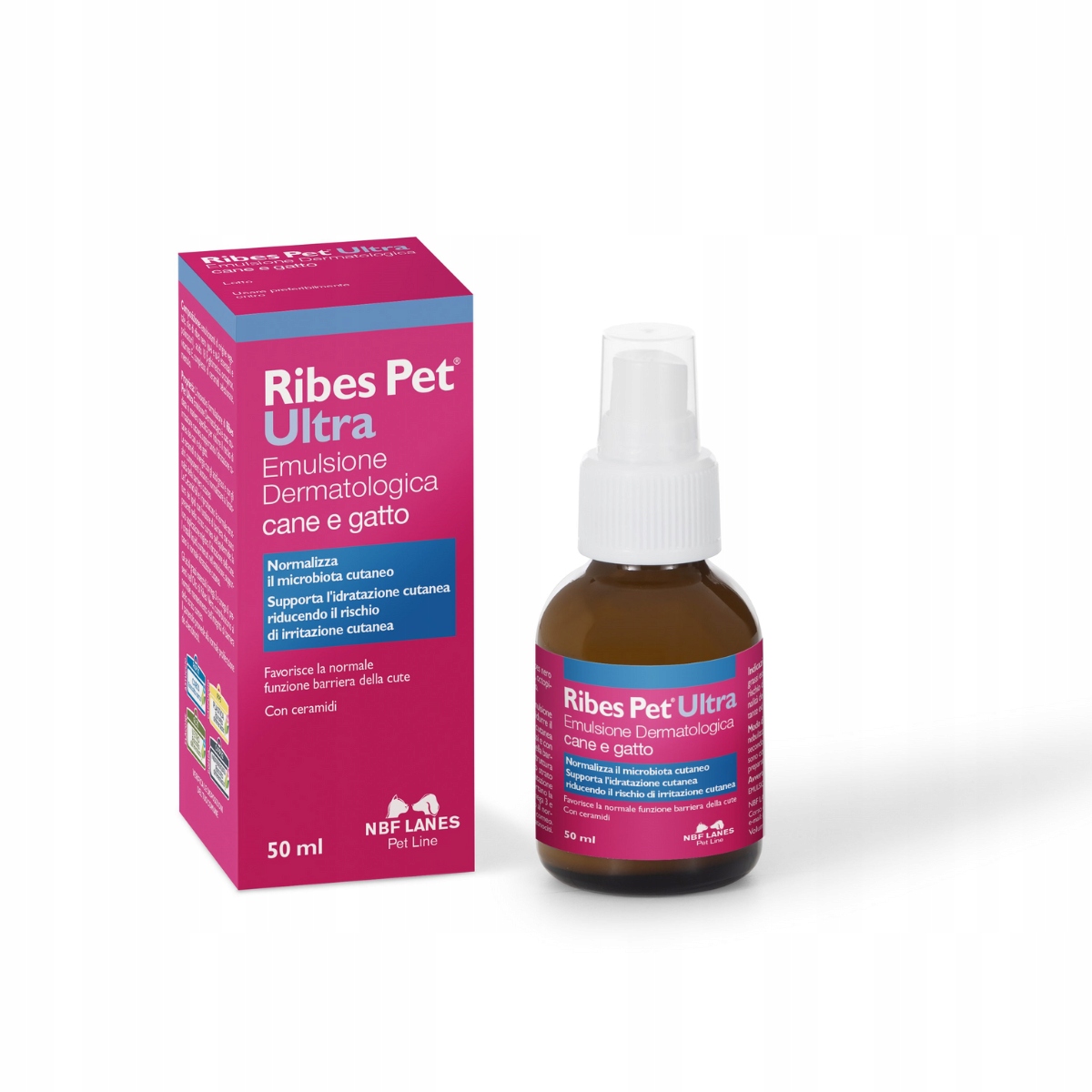 Levně Ribes Pet Ultra emulsione dermatologica 50 ml Nbf Lanes *