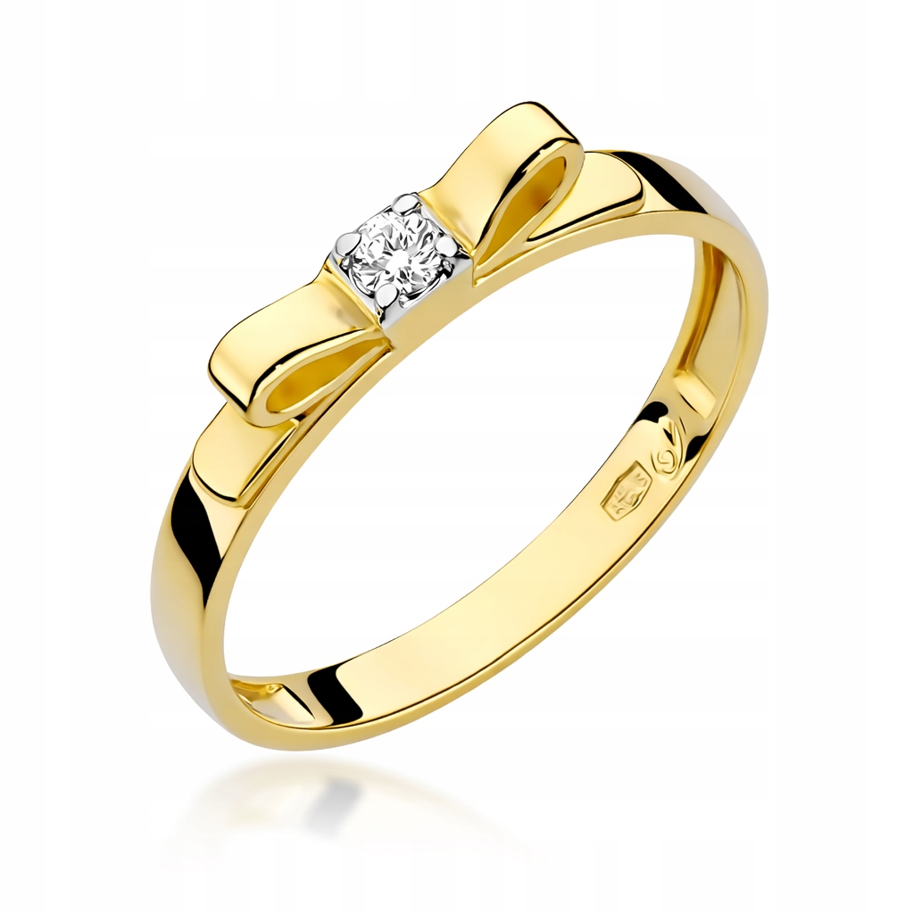 Prstýnek Au 585 s diamantem 0,03 ct W-290 velikost 12