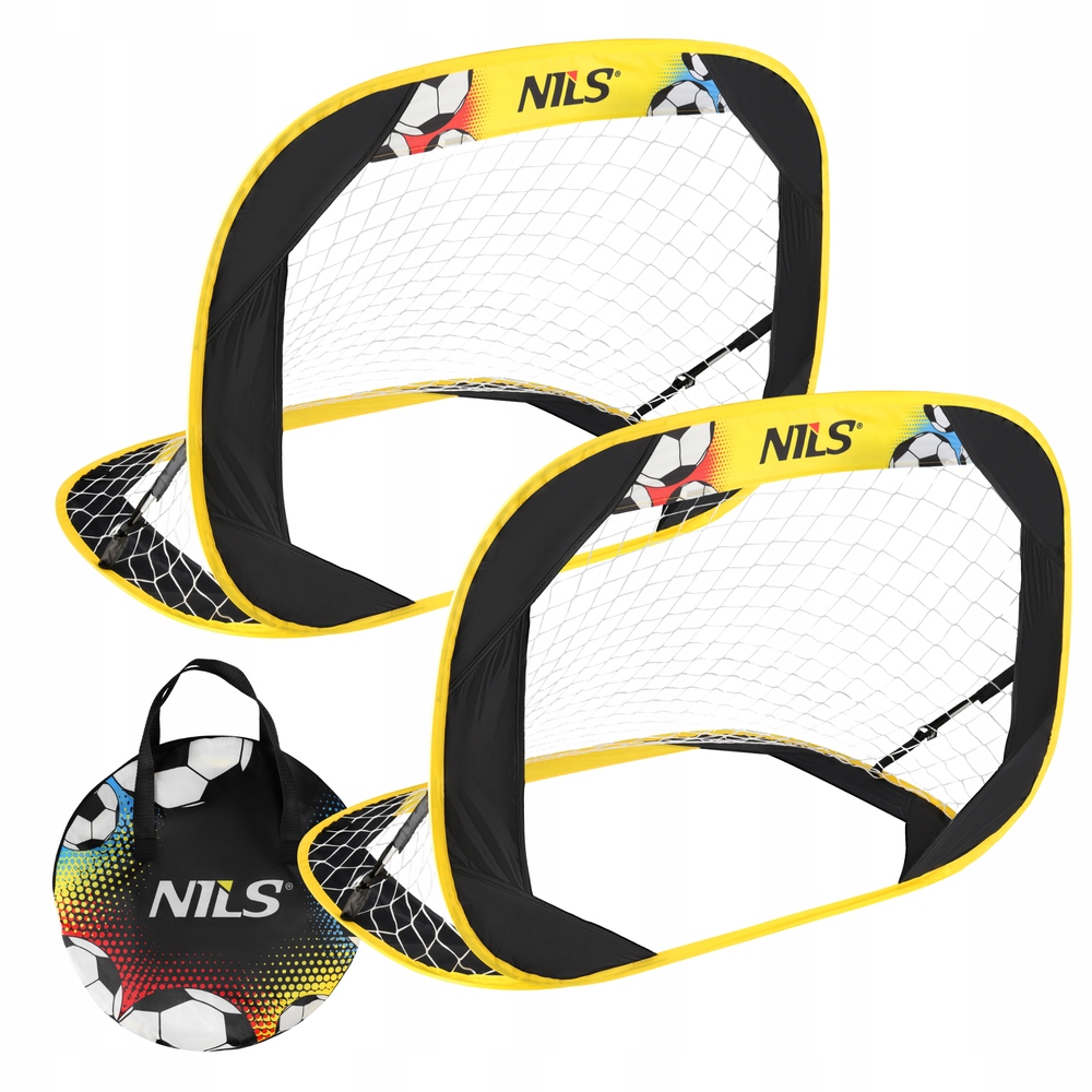 Zestaw 2x Bramka Samorozkładająca Piłkarska Przenośna Składana Do Ogrodu