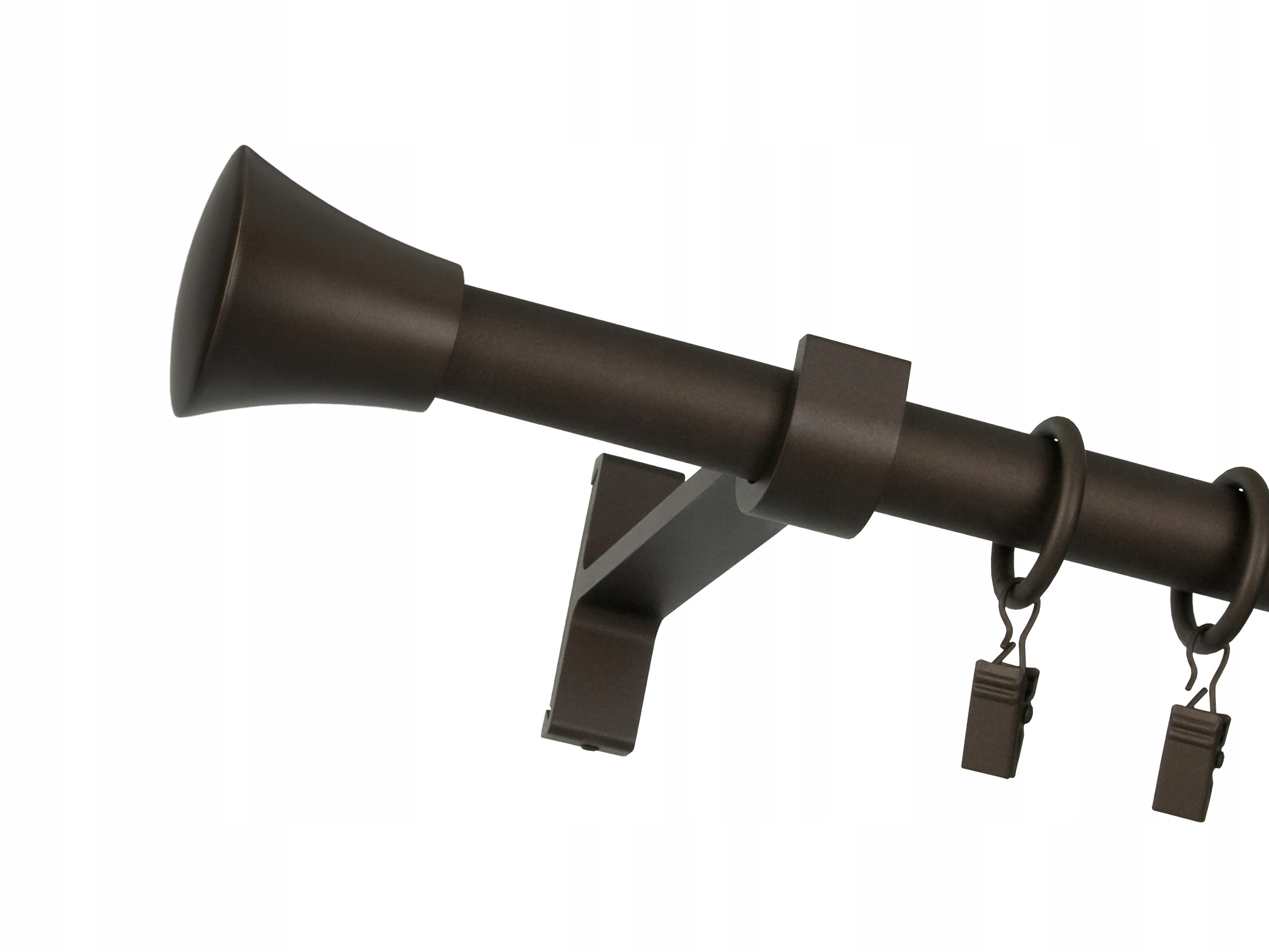 

Nowoczesny karnisz pojedynczy 19 mm Tazza 200 cm