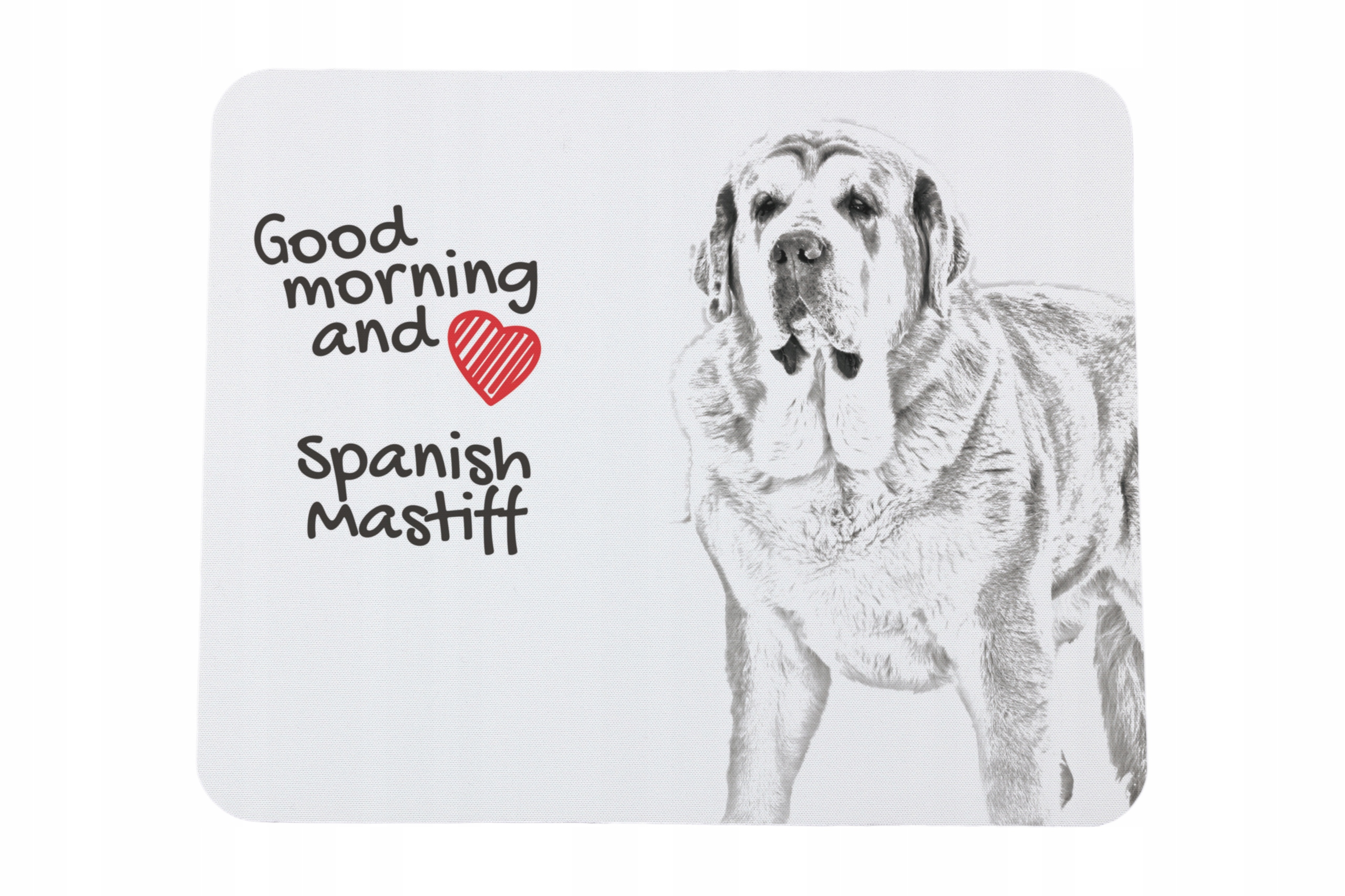 Mastif hiszpański podkładka pod myszkę z nadrukiem, personalizowana podkł