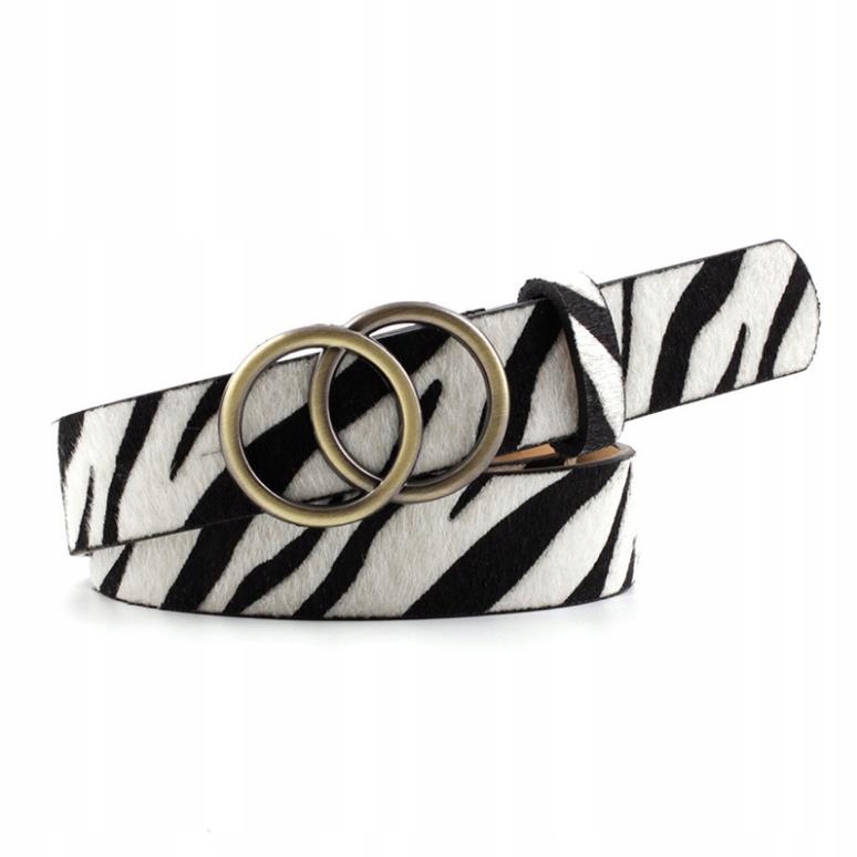 

Pasek Podwójna Klamra Spodnie Sukienka Zebra
