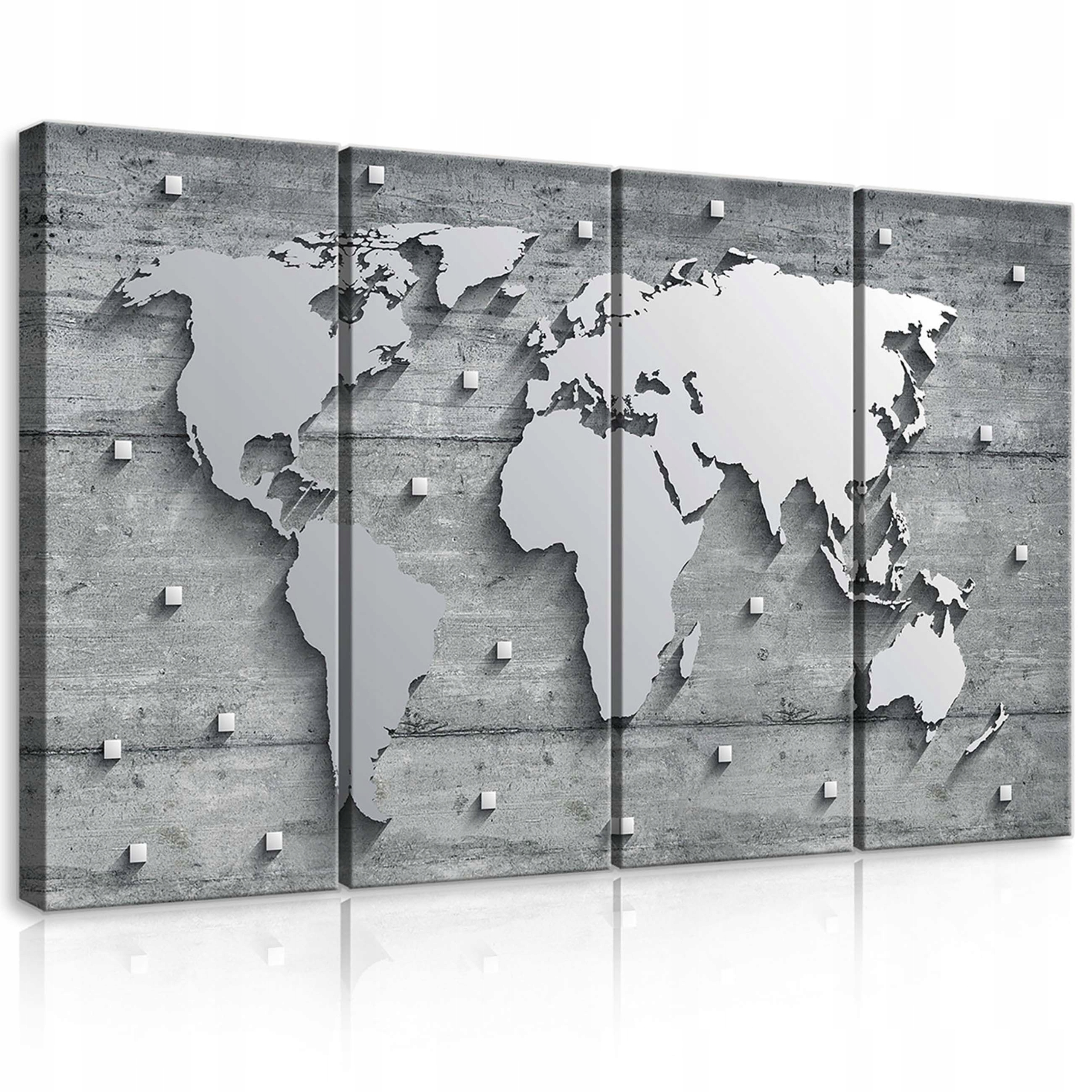 Obraz 120x80 modulárny abstrakcia mapa sveta škandinávsky minimalizmus