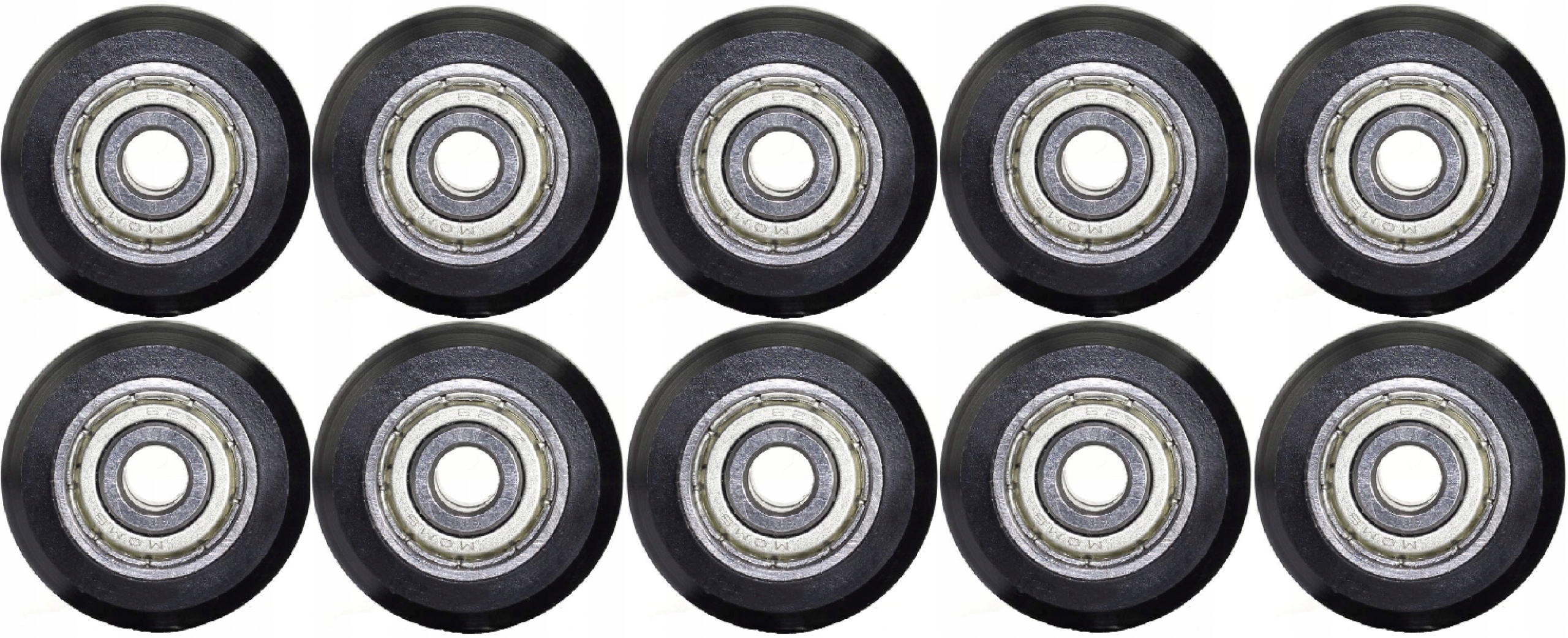 

Zestaw 10x Rolka Prowadnicy Wózka V-slot Duża 24mm