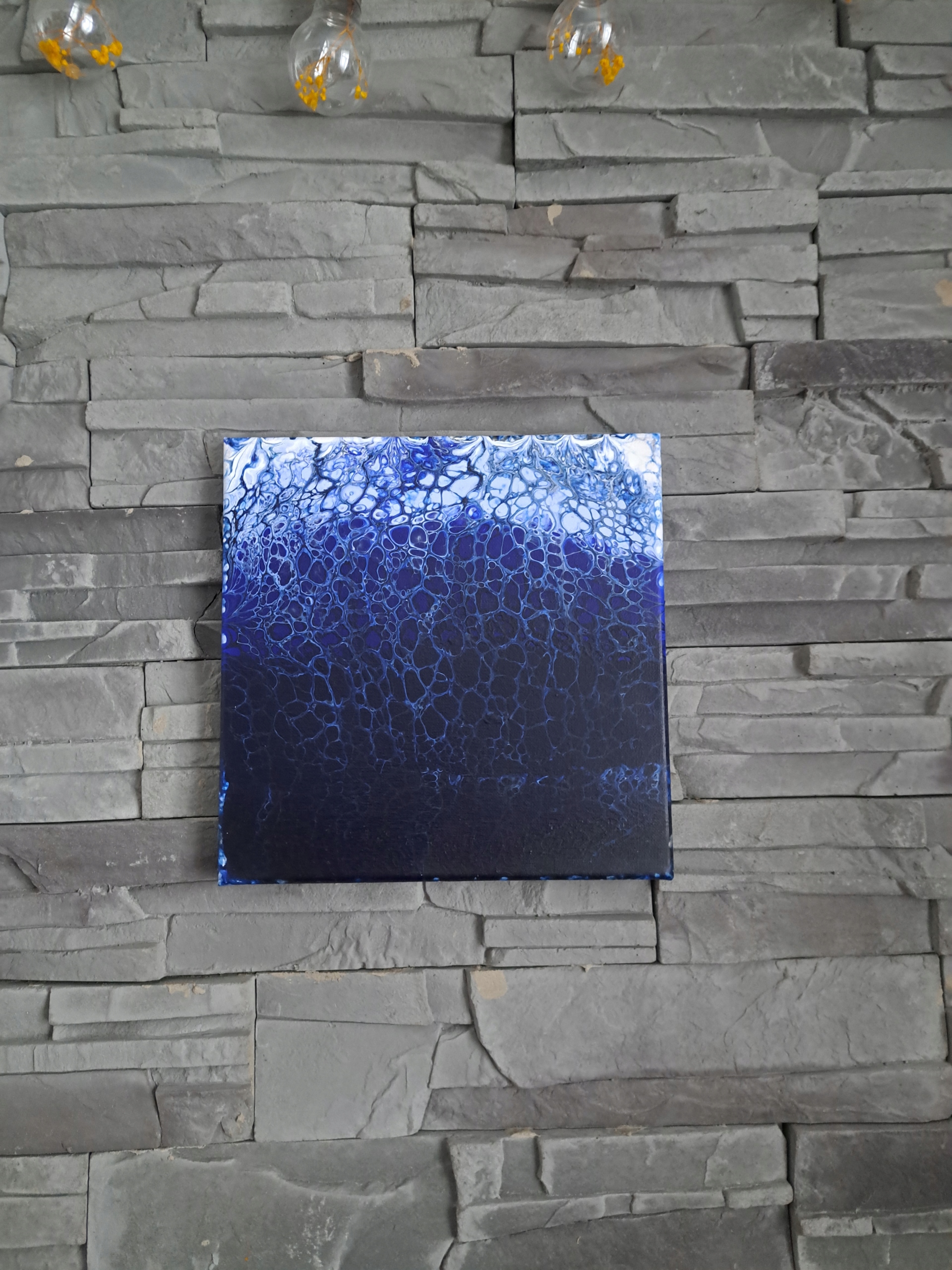 Unikátní obraz ručně malovaný autorský pouring 25/25