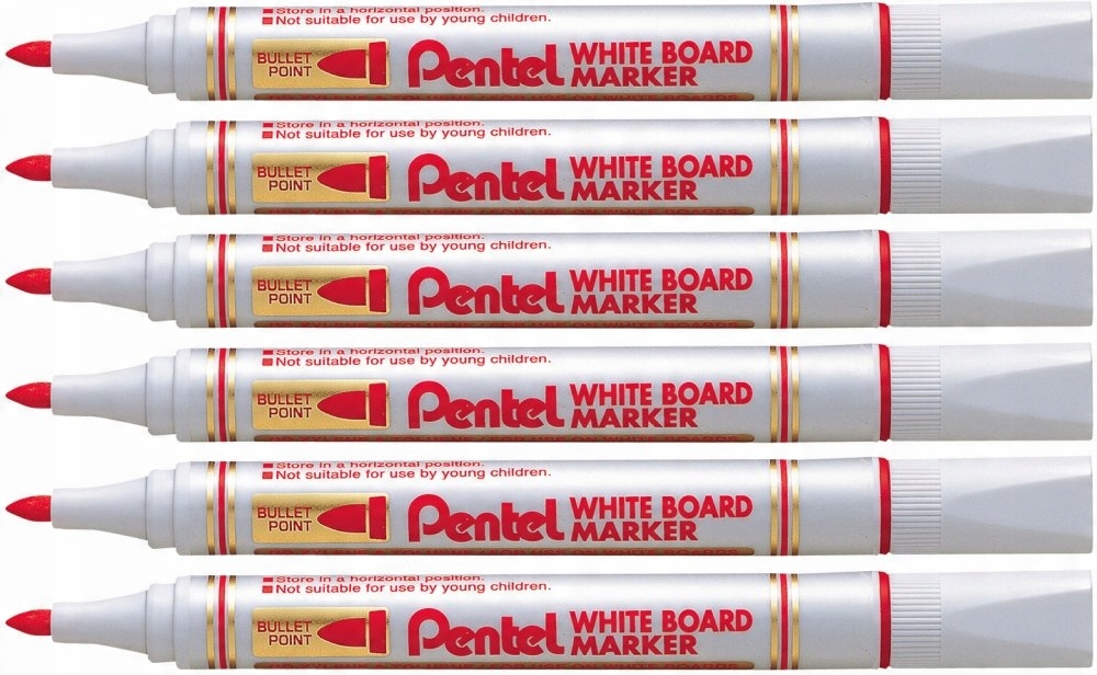 

Marker suchościeralny Czerwony Pentel MW85 x 6 szt