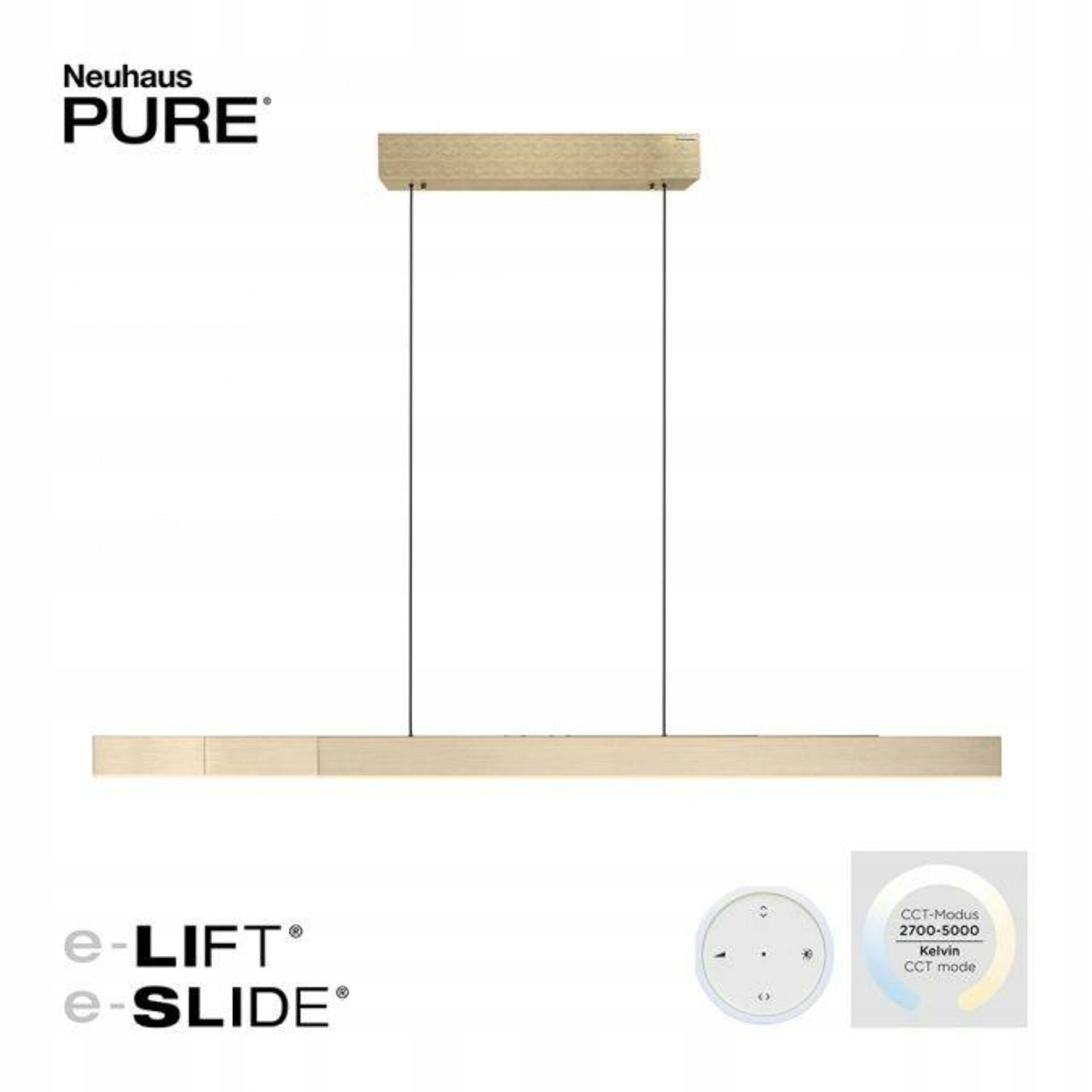 Paul Neuhaus Pure-moto-rise Led svítidlo, mosaz, elektricky stavitelné, 270