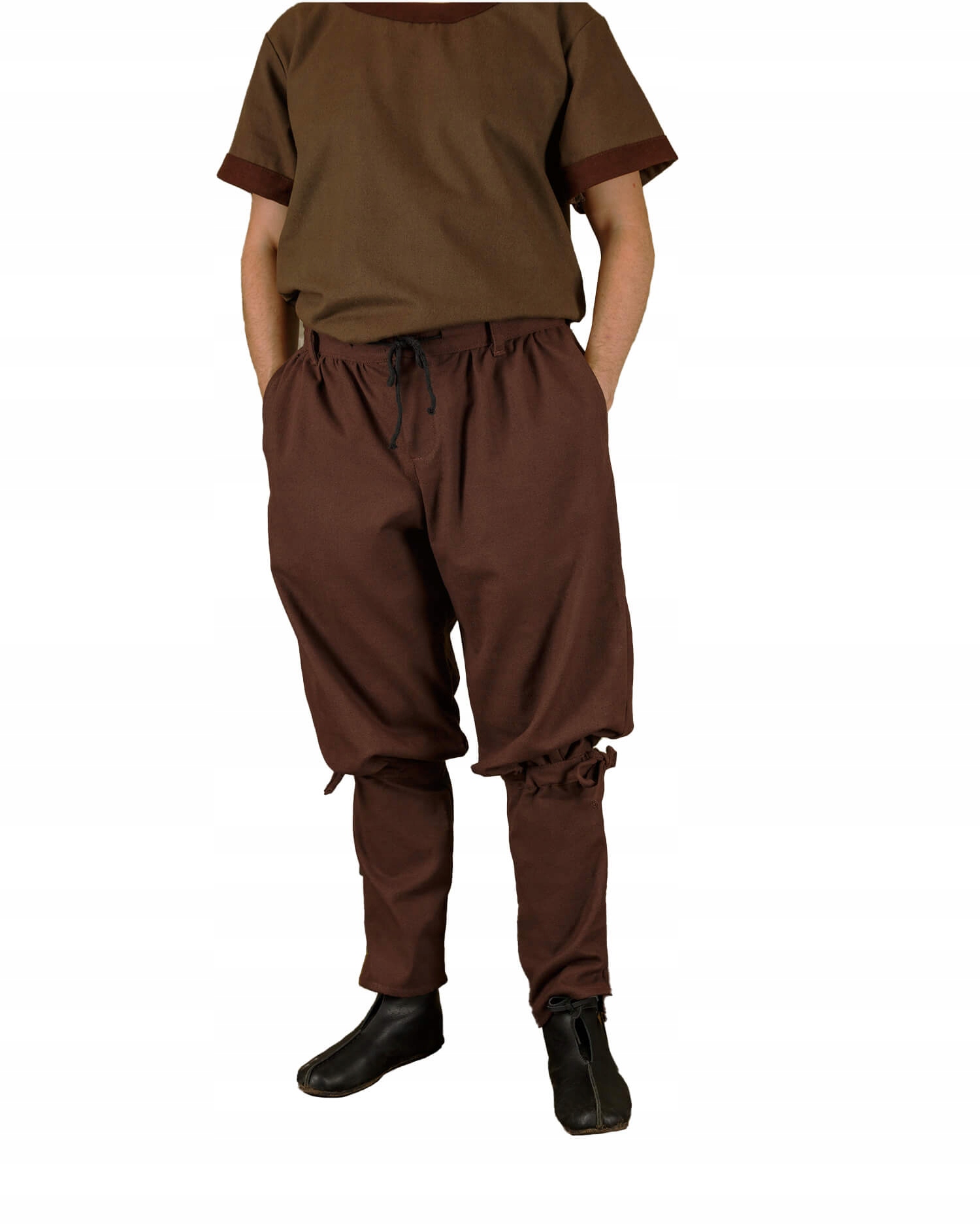 Plátěné Kalhoty Gunnar Hnědé XXL Larp