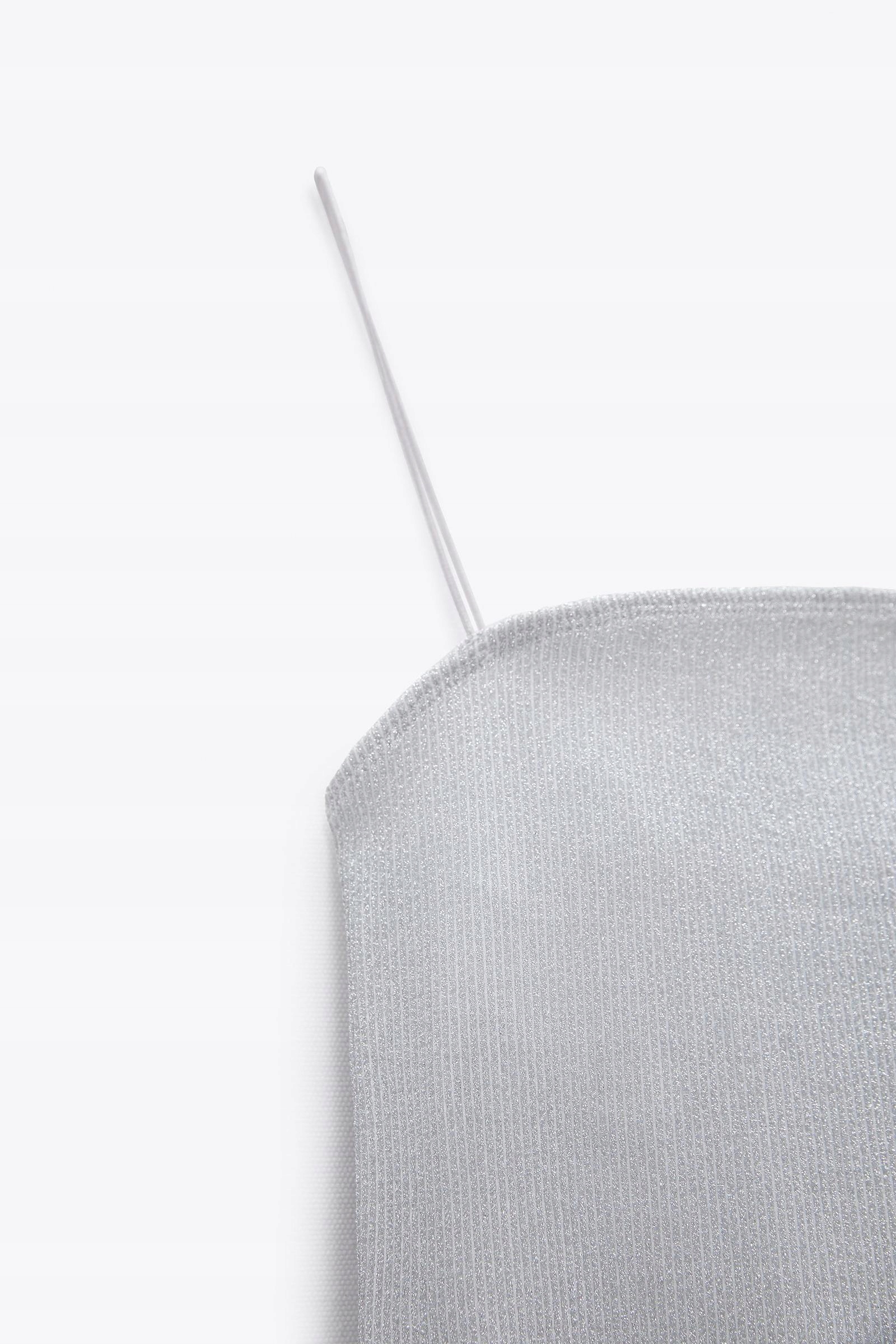 S72142 ZARA__DDS BODY POŁYSK RAMIĄCZKA__S Kolor srebrny