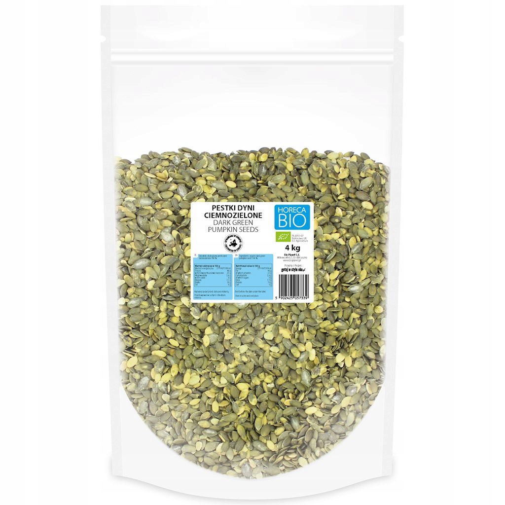 Dýňová Semínka Tmavě Zelená (pěstovaná V Evropě) Bio 4 kg Horeca (bio Plan)