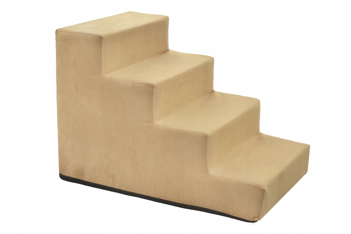 Levně Schody Pro Psa Kočku 40 CM Plošina Béžová