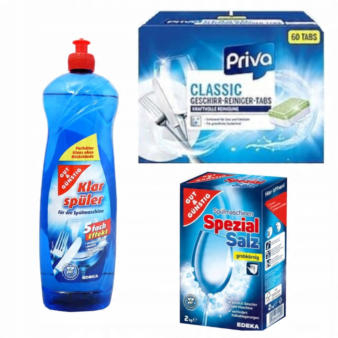 

Priva do zmywarki classic 60 szt,sól,nabłyszczacz