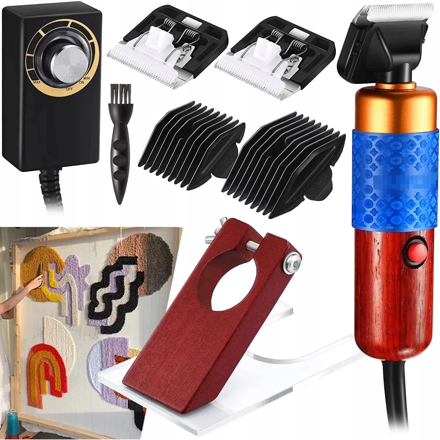 Zastřihovač koberců s střižnou lištou Elektrické nůžky na tuftování