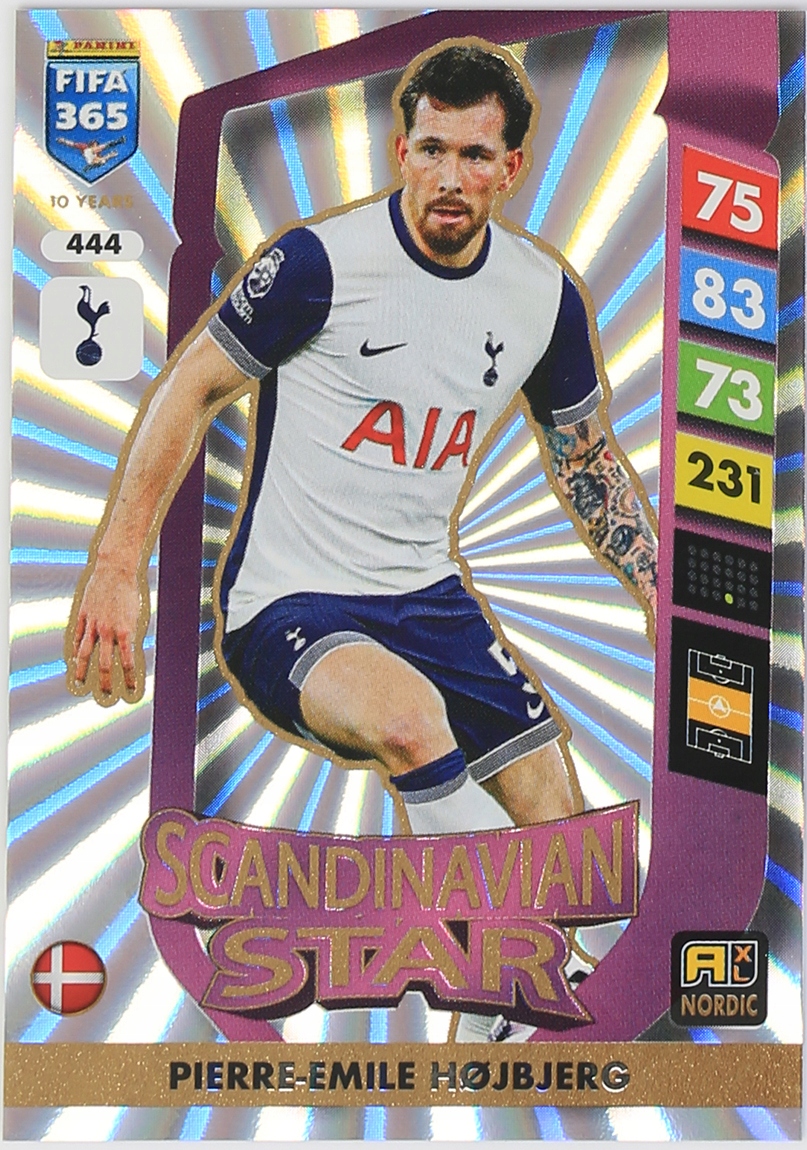 2025 Fifa 365 Hojbjerg nr. 444 Nordic Scandinavian Star karty piłkarskie