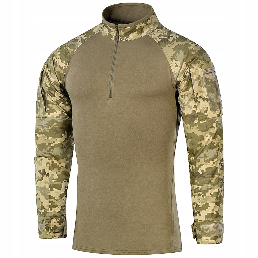 Pánská vojenská taktická maskáčový Mikina M-Tac Combat Shirt Demi-Season MM14 M