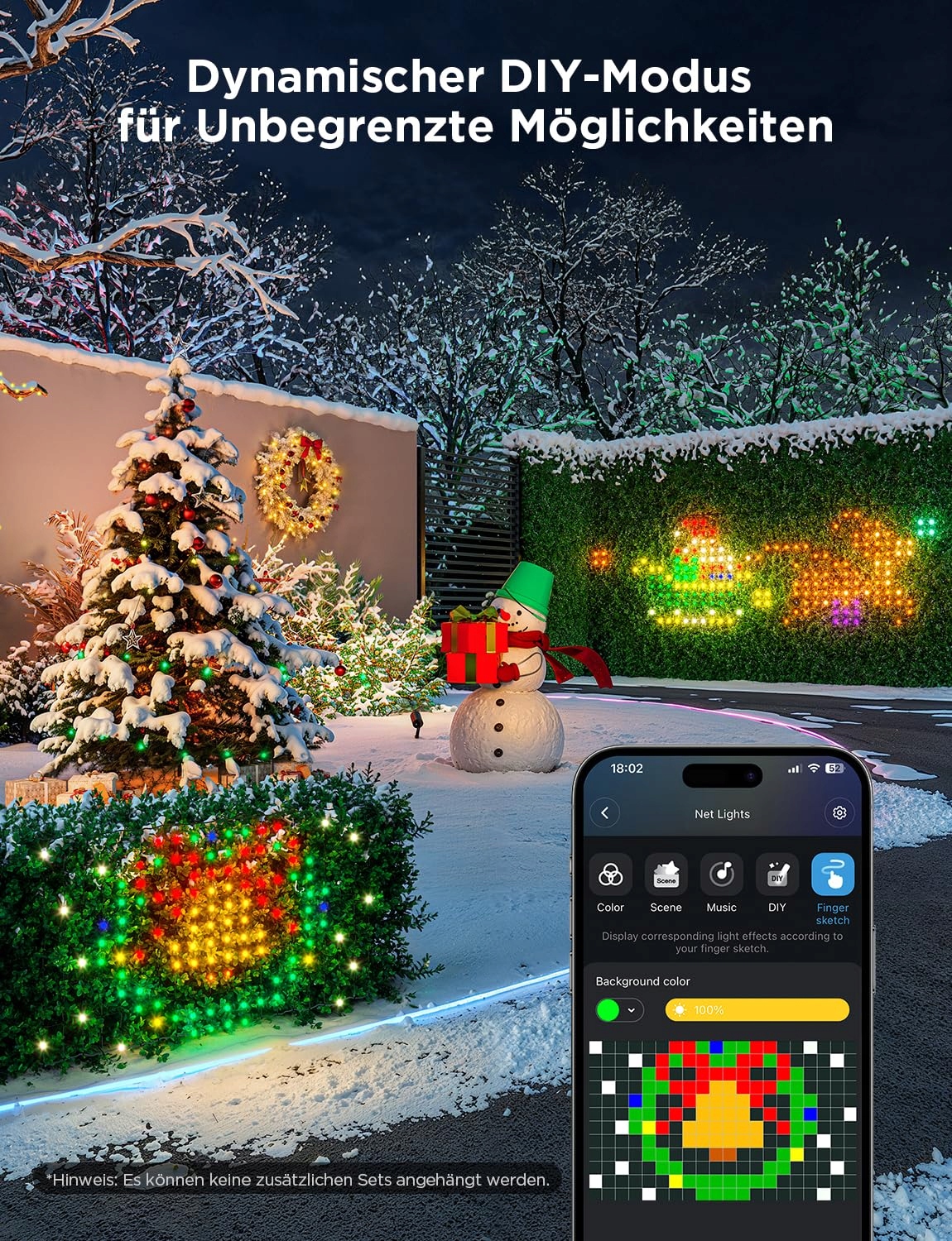 GOVEE Lampa Siatkowa LED 480 Smart Zewnętrzna IP65 Alexa Halloween — miniatura 2