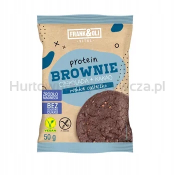 Levně Frank & Oli Protein brownie čokoláda kakao měkká sušenka 50 g