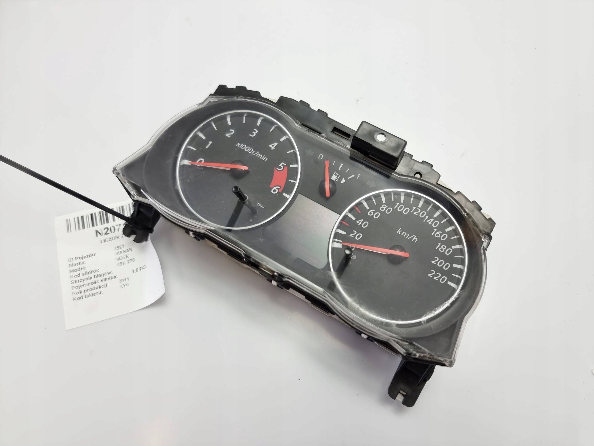 dials clock BH53E NISSAN NOTE