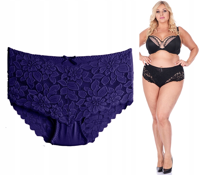 

Majtki Wysokie koronkowe Wyszczuplające plus size